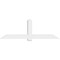 Ekena Millwork Eugene Architectural Grade PVC Gable Bracket, 84"W x 28"H x 4"D x 6"F, 8/12 Pitch GBP084X28X0406EUG00 - alternate 2
